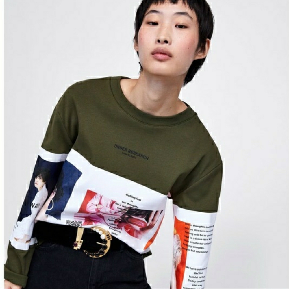 Zara Women's Sweatshirt “Under Research”